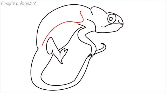 How to draw a Reptile step (10)