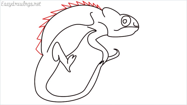 How to draw a Reptile step (11)