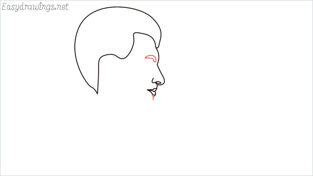 How to draw a face step (5)