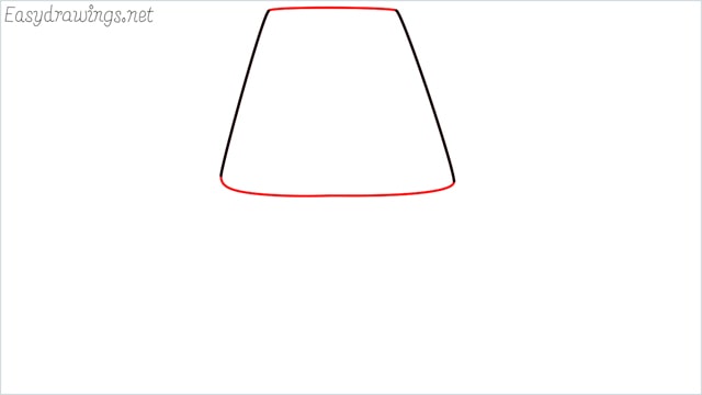 How to draw a lamp step (2)