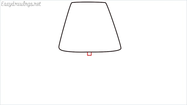 How to draw a lamp step (3)