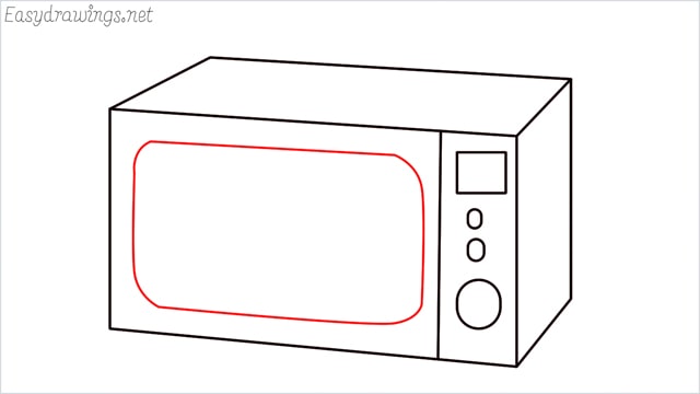 How to draw a microwave step (7)