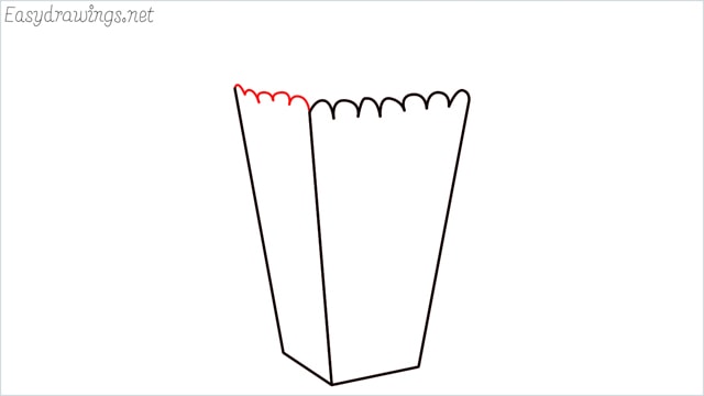 How to draw a popcorn step (5)