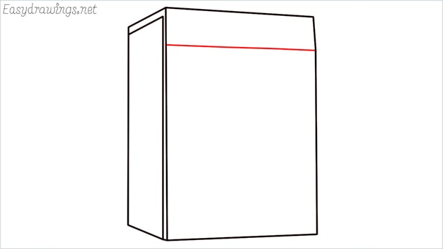 How to draw a washing machine step (4)