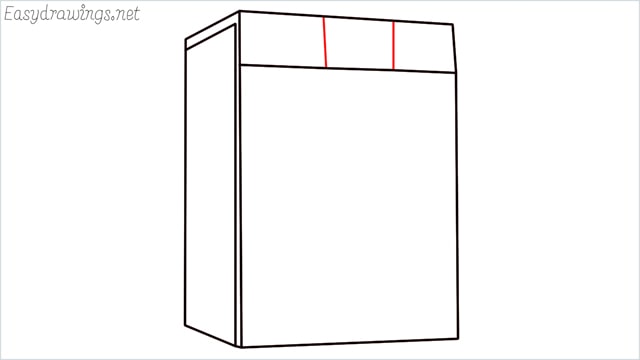 How to draw a washing machine step (5)
