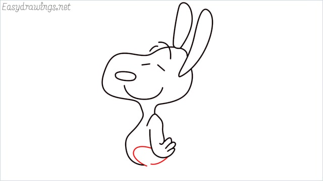 How to draw snoopy step (11)