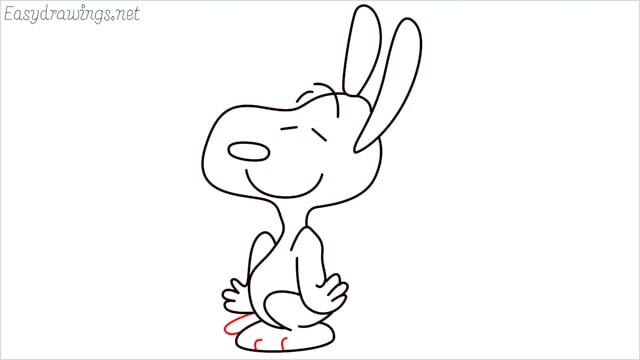 How to draw snoopy step (14)