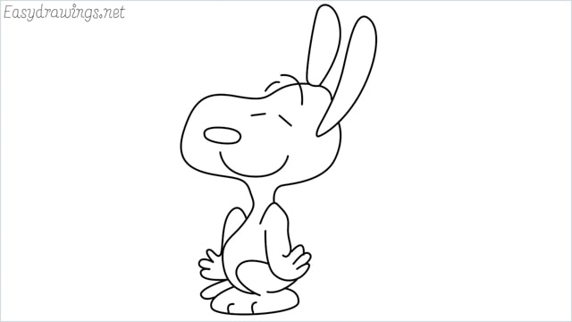 How to draw snoopy step by step