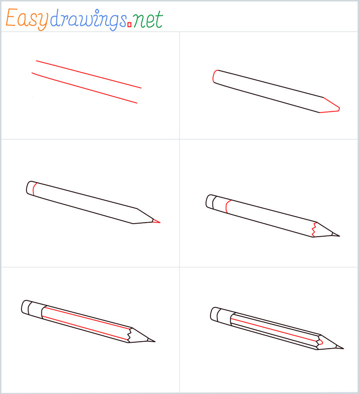 How To Draw A Pencil Step by Step [6 Easy Phase]