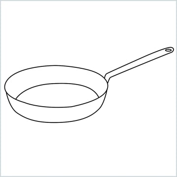 draw a Frying pan