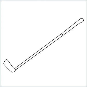 draw a golf stick