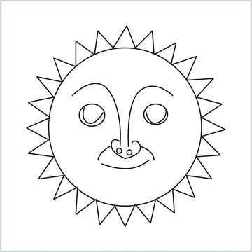 draw a sun