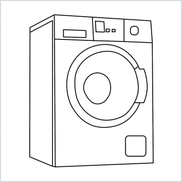 draw a washing machine