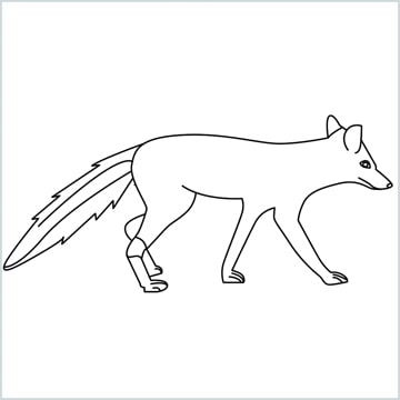 draw a wolf