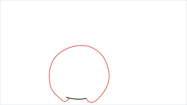 how to draw a Cherubi step (2)