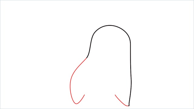 how to draw a Chikorita step (2)