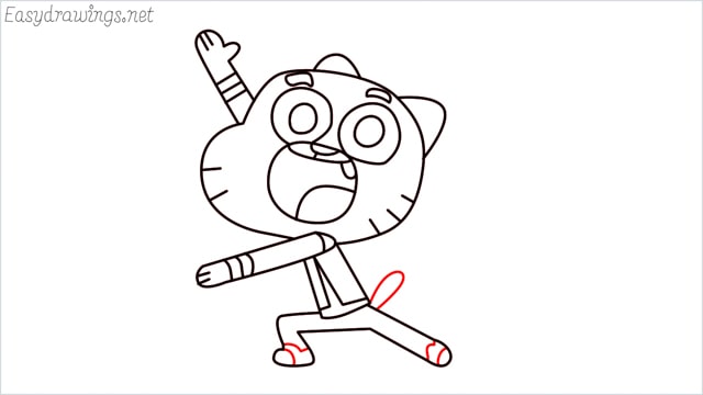 how to draw a Gumball Watterson step (16)
