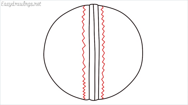 how to draw a cricket ball step (5)