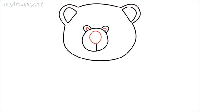 how to draw a cute teddy bear step (6)