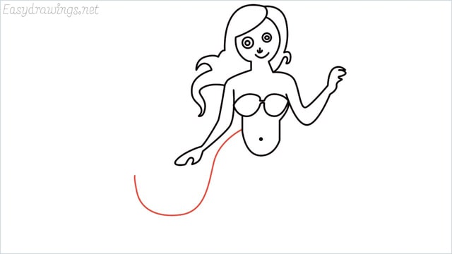 how to draw a mermaid step (11)