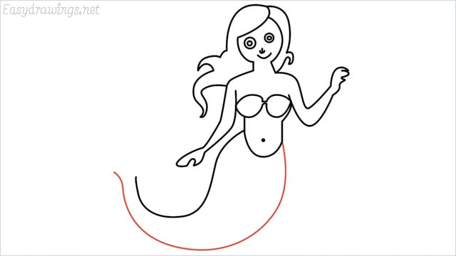how to draw a mermaid step (12)