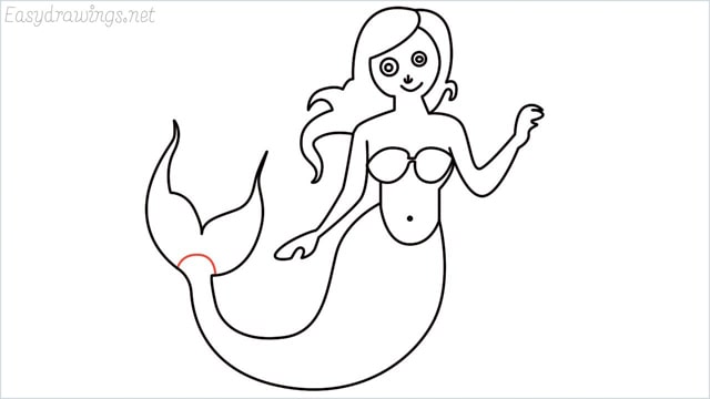 how to draw a mermaid step (15)