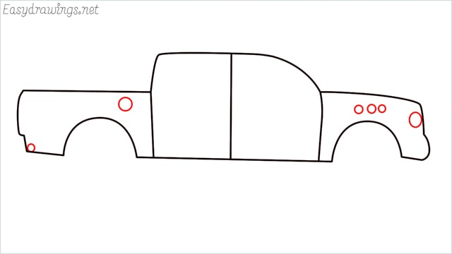 how to draw a pickup truck step (6)