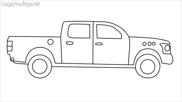 Pickup Truck Drawing Best - Drawing Skill