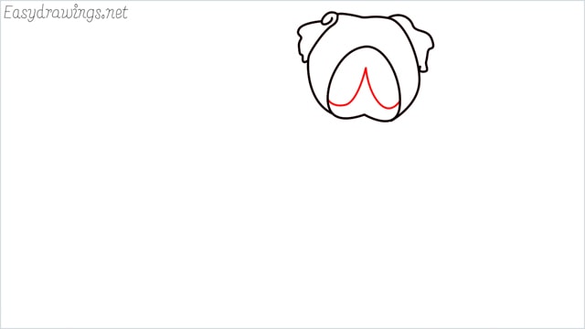 how to draw a pug step (4)