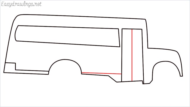 how to draw a school bus step (7)