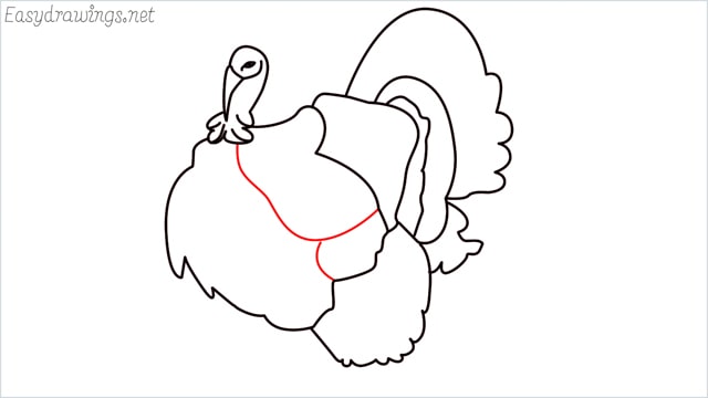 how to draw a turkey step (12)