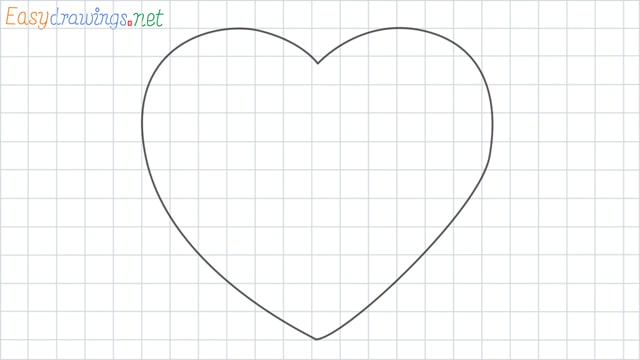 How to draw a heart shape step by step for beginners