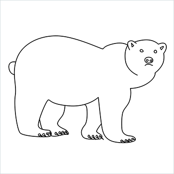 Brown bear drawing
