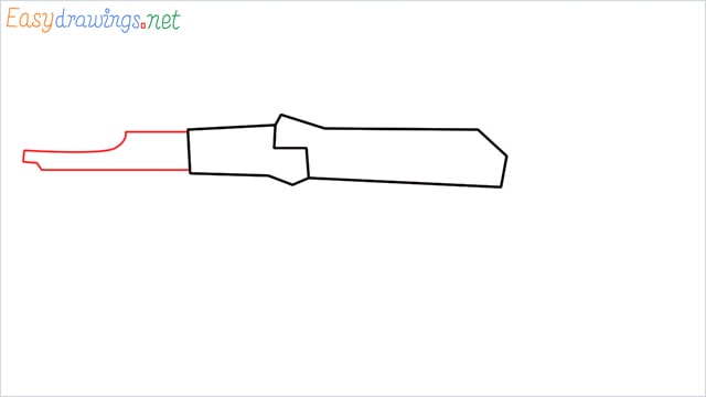 How to drawing a ak 47 step (3)