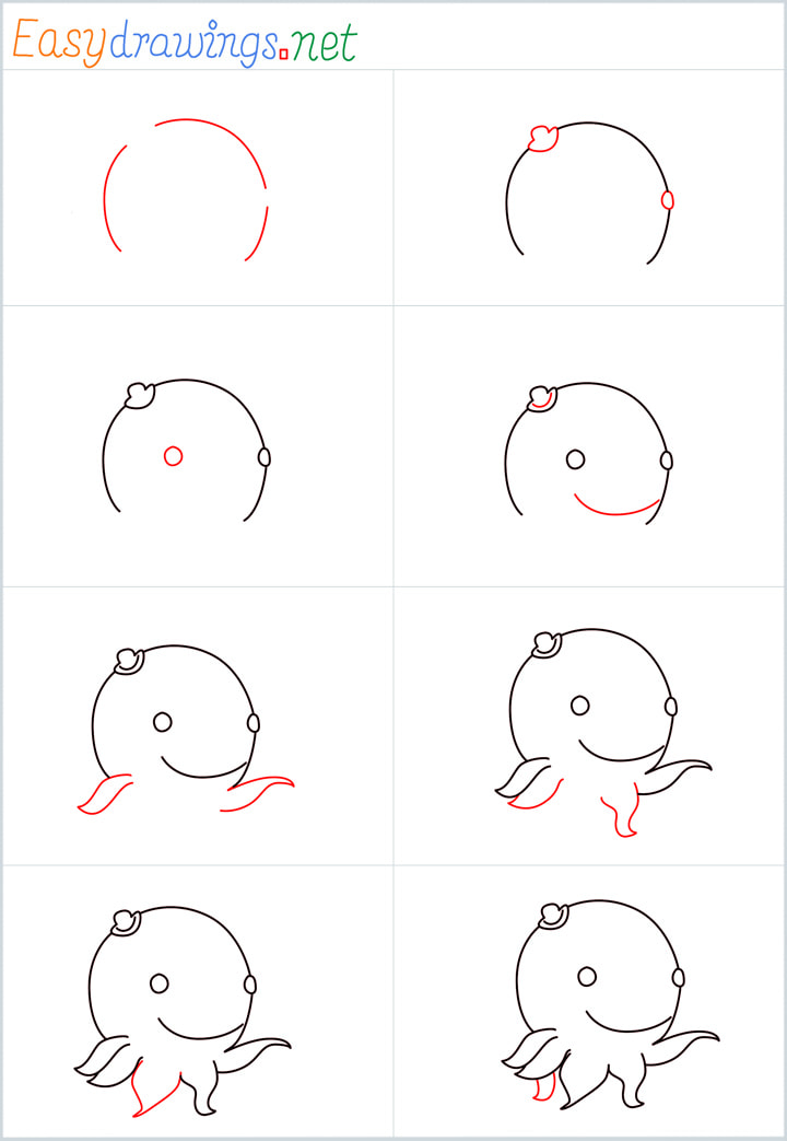 all reference outline drawing in one place for Oswald drawing tutorial