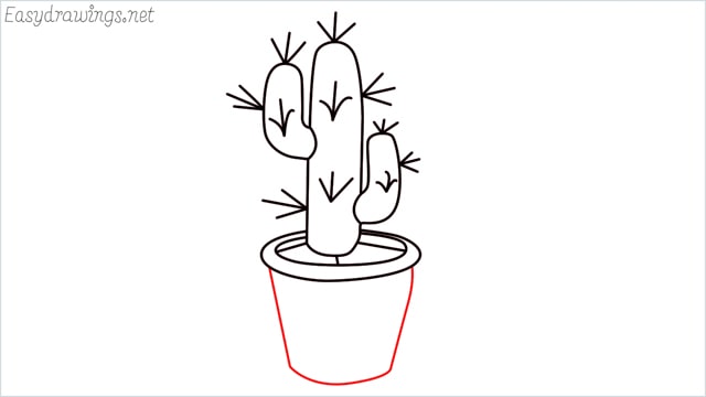 how to draw a cactus step (10)