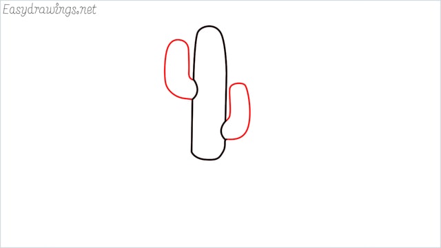how to draw a cactus step (4)