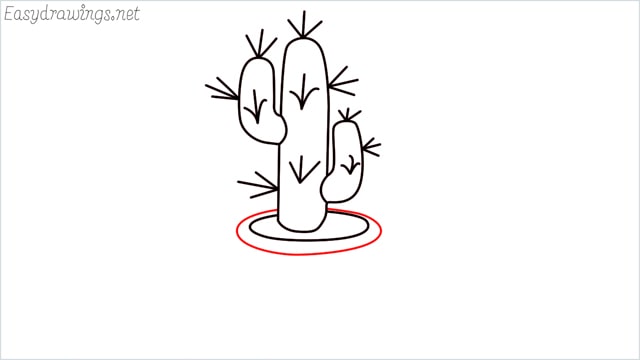 how to draw a cactus step (8)