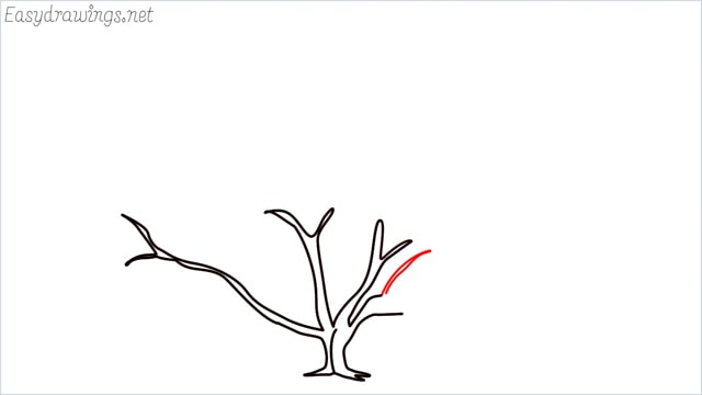 how to draw a fall tree step (13)