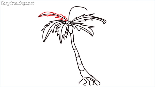 how to draw a palm tree step (10)