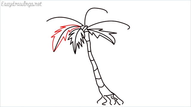 how to draw a palm tree step (8)