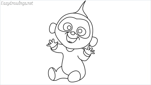 how to draw jack jack step by step for beginners