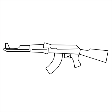 AK 47 drawing