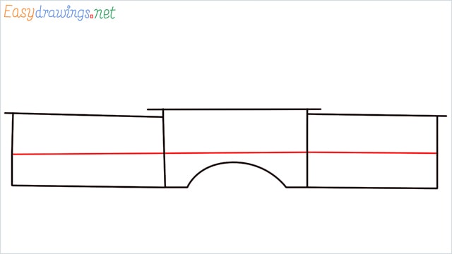 how to draw a school step (3)