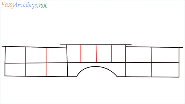 how to draw a school step (4)