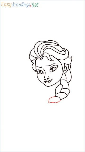 How to Draw Elsa step by step for beginners: Easy 30 phase