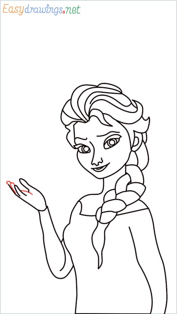 how to draw elsa step (30)