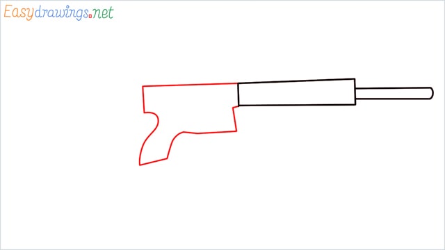 how to draw m416 step (3)