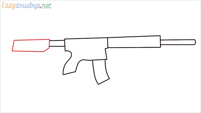 how to draw m416 step (5)