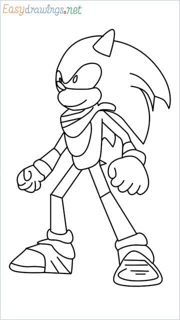 how to draw sonic the hedgehog step by step for beginners
